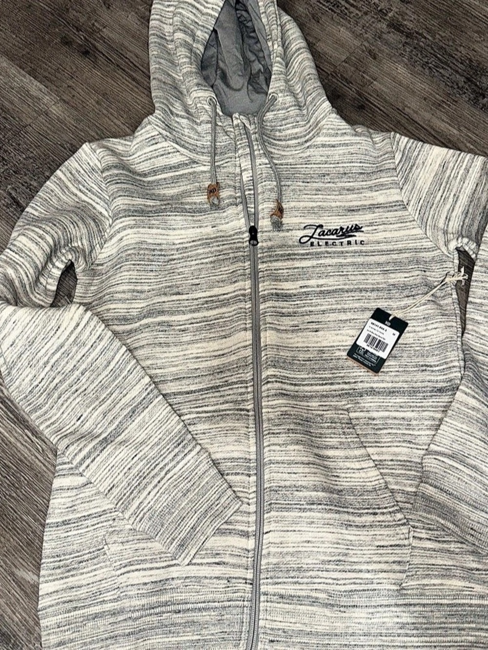 tentree Space Dye Zip Hoodie Gray Medium